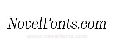 Gimlet Display Narrow Light Italic