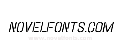 Hallandale Stencil Italic JL