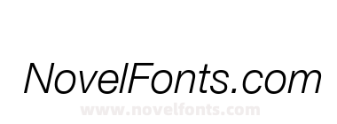 Helvetica 46 Light Italic