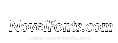 Jacob Becker Outline Medium Italic