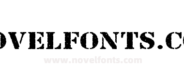 Just Another Stencil Font