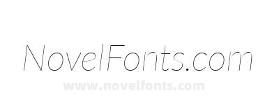 Lato Hairline Italic