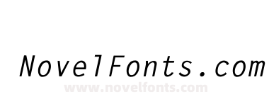 Letter Gothic Bold Italic