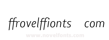 Lisboa Sans Ligatures Light Italic