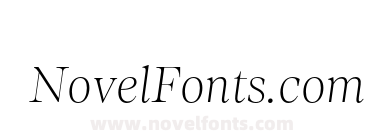 Loretta Extra Light Italic Display