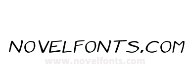 Manga speak 2 stocky Italic