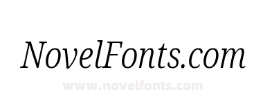 Noto Serif Condensed Light Italic
