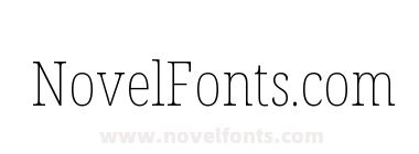 Noto Serif Condensed Thin