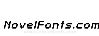 SF Pixelate Bold Oblique
