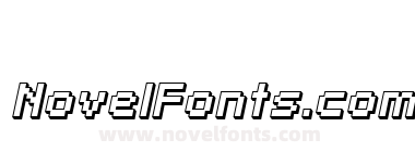 SF Pixelate Shaded Bold Oblique