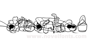 Sauna Dingbats Outline
