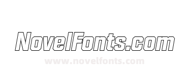 Sean Becker Outline Extra Bold Italic