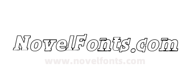Shirt Letters Italics Hollow