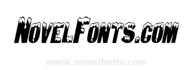Snow Caps Condensed Italic
