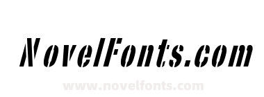 Stencil Sans Condensed Italic