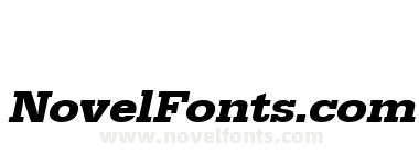 URW EgyptienneT Ext Wid Bold Oblique