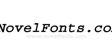 VNI Couri Bold Italic