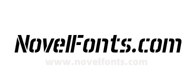 Aero Matics Stencil Italic