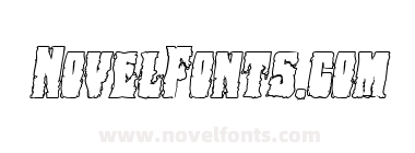 Bog Beast Outline Italic