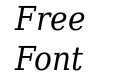 DejaVu Serif Condensed Italic