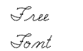 FRB American Cursive DottedBlack