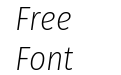 Fira Sans Condensed ExtraLight Italic