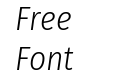 Fira Sans Condensed Light Italic