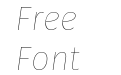 Fira Sans Hair Italic