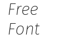 Fira Sans UltraLight Italic