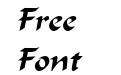 Flat Brush Wide Italic