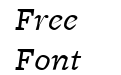 FreightMicro BookItalic