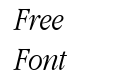 Garamond Narrow Italic