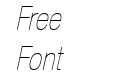 Helvetica LT 27 Ultra Light Condensed Oblique