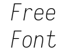 Iosevka Extralight Italic