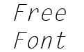 Letter Gothic Italic