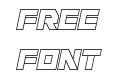 Liberty Island Outline Italic