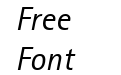 Libre Sans Serif SSi Italic