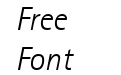 Libre SansSerif Light SSi Light Italic