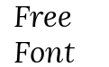 Lora Italic