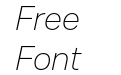 Mazin DEMO ExtraLight Italic