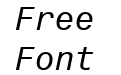 Monospace 821 Italic BT