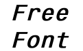 Monospace821 Bold Italic