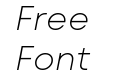 Mont Blanc-Trial ExtraLight Italic