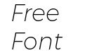 Montserrat ExtraLight Italic