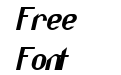 Nanaya Free Bold Italic