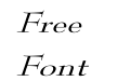 ReedFont Wd Italic