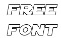 SF Distant Galaxy Outline Italic