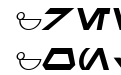 SF Distant Galaxy Symbols Italic