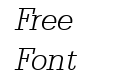 Serifa Light Italic BT