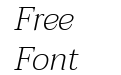 Taviraj ExtraLight Italic